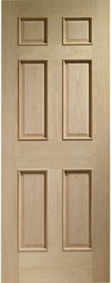 Oak 6 Panel with Raised Mouldings - DFG