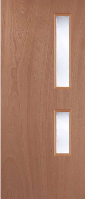 Lipped Timber Blank (OBSCURE GLASS) 16G FD30 44mm Fire Door - MB