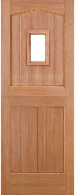 External Hardwood Stable 1L Un-glazed (NO GLASS) Dowelled Un-Finished Door