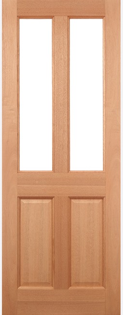 External Hardwood Malton (CLEAR GLASS) Un-Finished M&T Door
