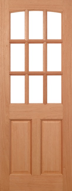 External Hardwood Georgia Un-Glazed (NO GLASS) Un-Finished Door