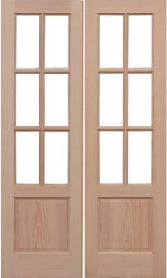 External Hemlock GTP 2P Rebated Pair Un-glazed (No Glass)  Door