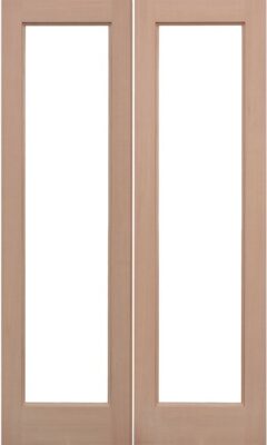 External Hemlock Pattern 20 Pair Un-glazed (No Glass) Un-Finished Door