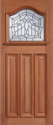 External Hardwood Estate Crown Un-Finished Lead Double Glazed M&T Door