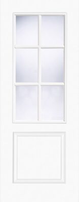 Internal White Pre-Finished 6 L Berlin Standard Core Smooth Door