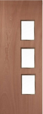 Lipped Timber Blank 28G (OBSCURE GLASS) FD60 54mm Fire Door - MB