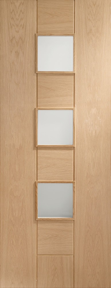 Internal Oak Messina (OBSCURE GLASS) Un-Finished Door