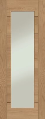 Oak Palermo Essential 1 Light (CLEAR GLASS) - Pre-Finished - XL