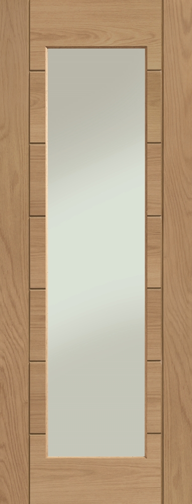 Oak Palermo Essential 1 Light (CLEAR GLASS) - Pre-Finished - XL