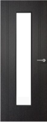 Internal Laminate Black Glazed Monaco Pre-Finished Door
