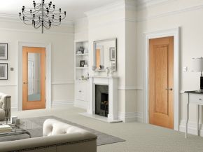 Oak Eindhoven (CLEAR GLASS) Pre-Finished Door - LPD - Image 2