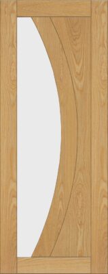 Internal Oak Ravello (CLEAR GLASS) Pre-Finished Door