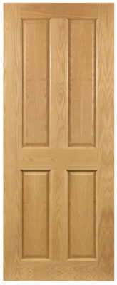Internal Oak Bury 4P FD30 44mm Pre-Finished Fire Door