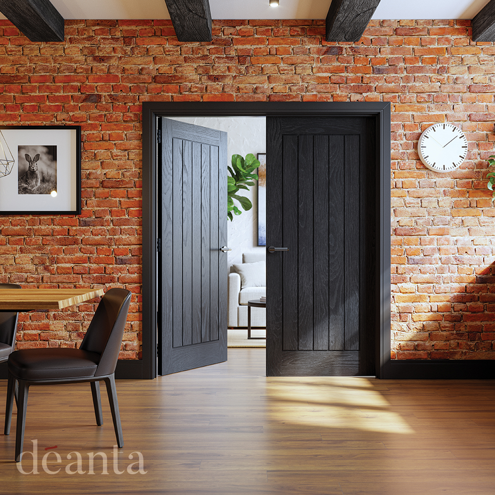 Internal Black Pre-Finished Solid Core Ely Door - Image 2