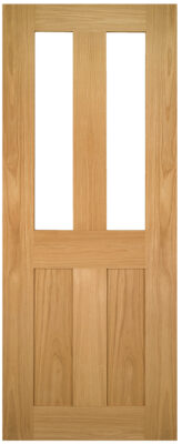 Internal Oak Eton (CLEAR GLASS) Un-Finished Door