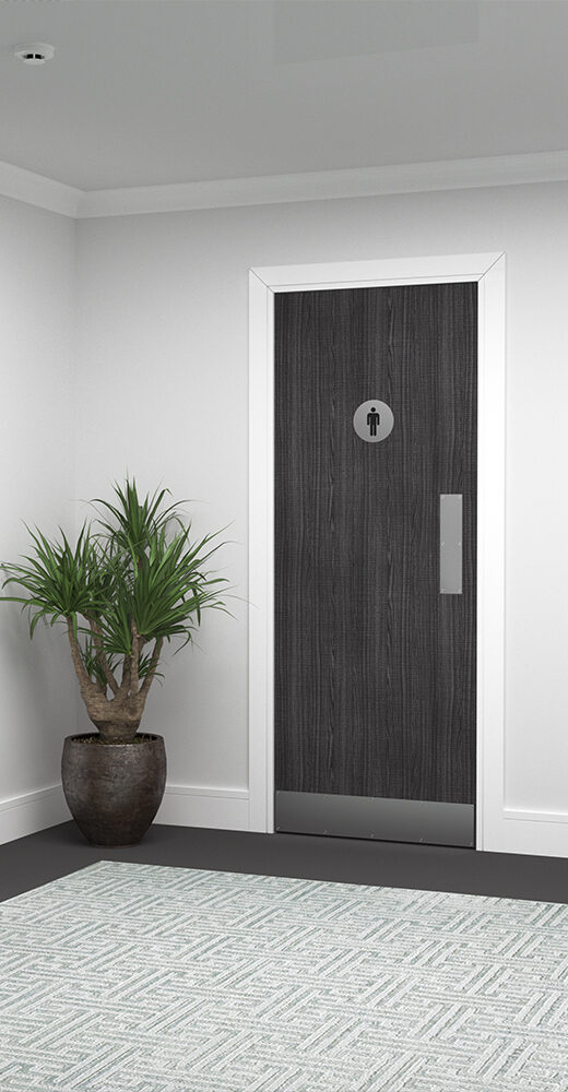 Internal Dark Grey Ash Flush Pre-Finished Solid Core Door - Image 2