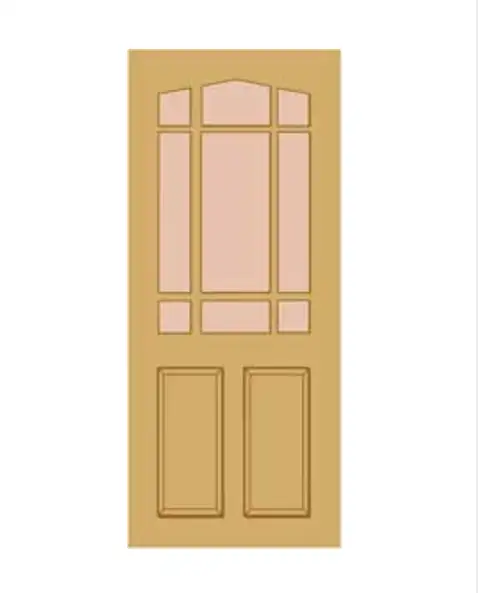 External Hardwood Downham Un-glazed (No Glass) Un-finished Door
