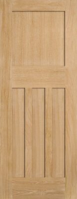 INTERNAL Oak DX30 Shaker Panel Un-Finished FD30 44mm Fire Door