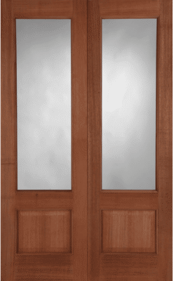 External Chiswick (UN-GLAZED) Un-Finished (NO GLASS) Hardwood Rebated Door Pair