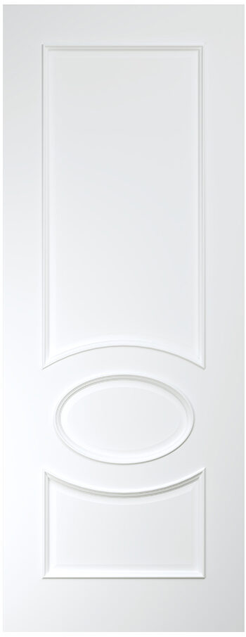 Internal White Primed Solid Core Clarendon Internal Door