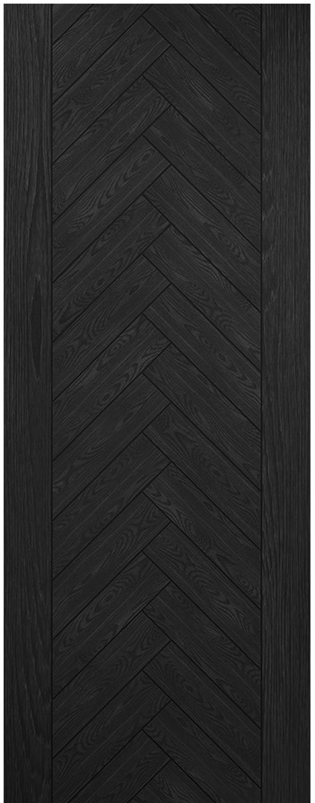 Internal Fontaine Brushed Black Oak Pre-Finished Solid Core Door