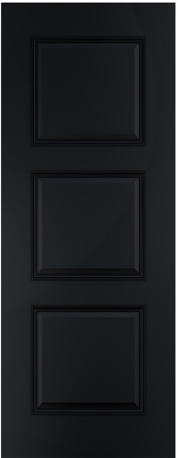 Internal Black Pre-Finished Solid Core Trinity Internal Door