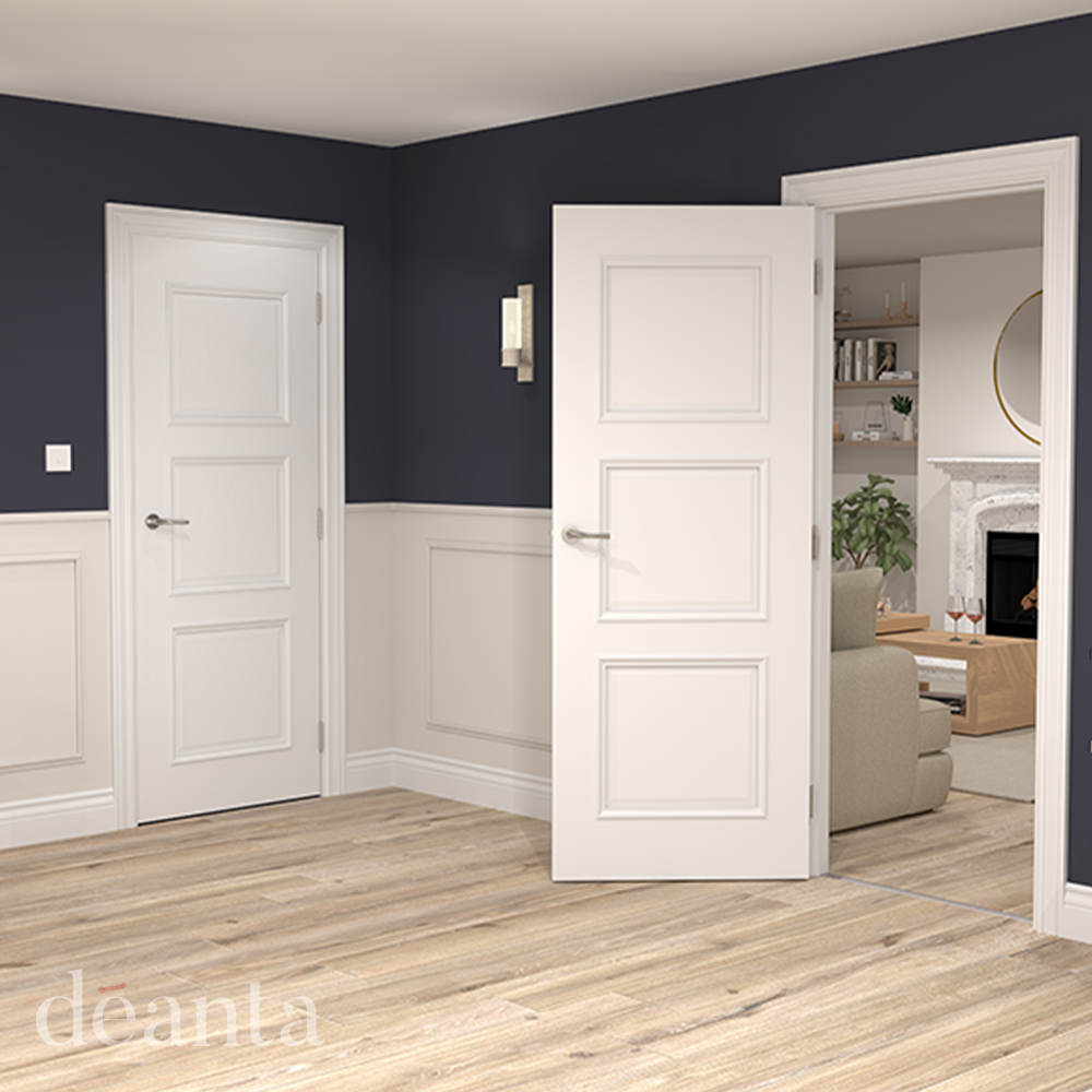 Internal White Primed Trinity FD30 44mm Fire Door - Image 2