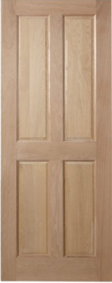 Internal Solid Oak 4 Panel Raise & Field Door