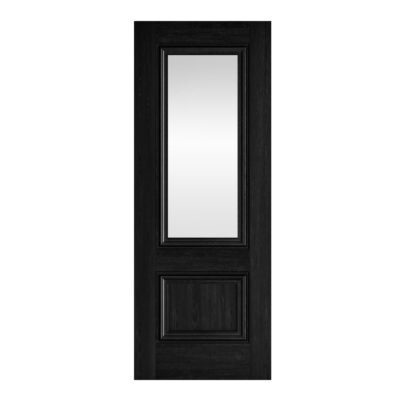 Internal Black Laminate Burghley (CLEAR GLASS) Door