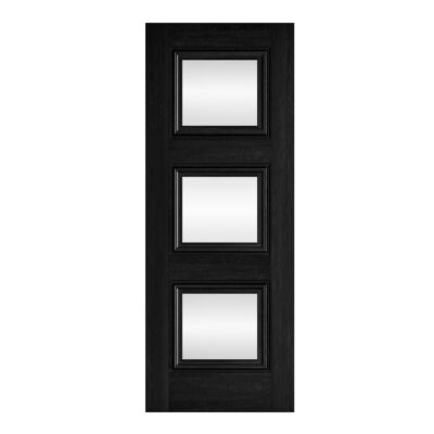 Internal Black Laminate Kedleston (CLEAR GLASS) Door