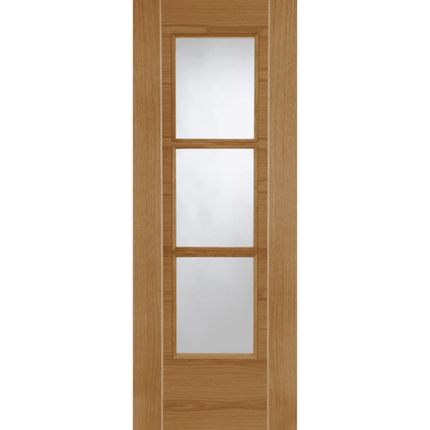 Internal Oak Mirage 3 Light (CLEAR GLASS) Pre-Finished Door