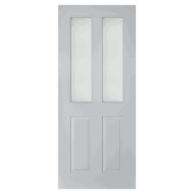 External Thermawood Grey Primed (CLEAR GLASS) Rutland Door