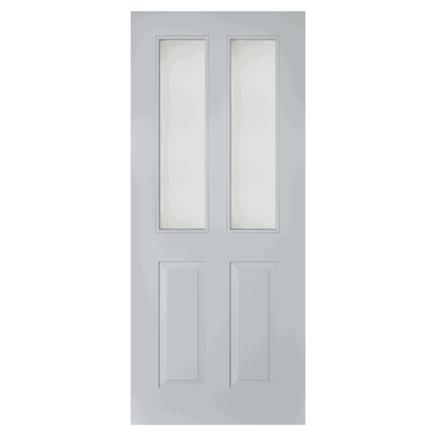 External Thermawood Grey Primed (CLEAR GLASS) Rutland Door